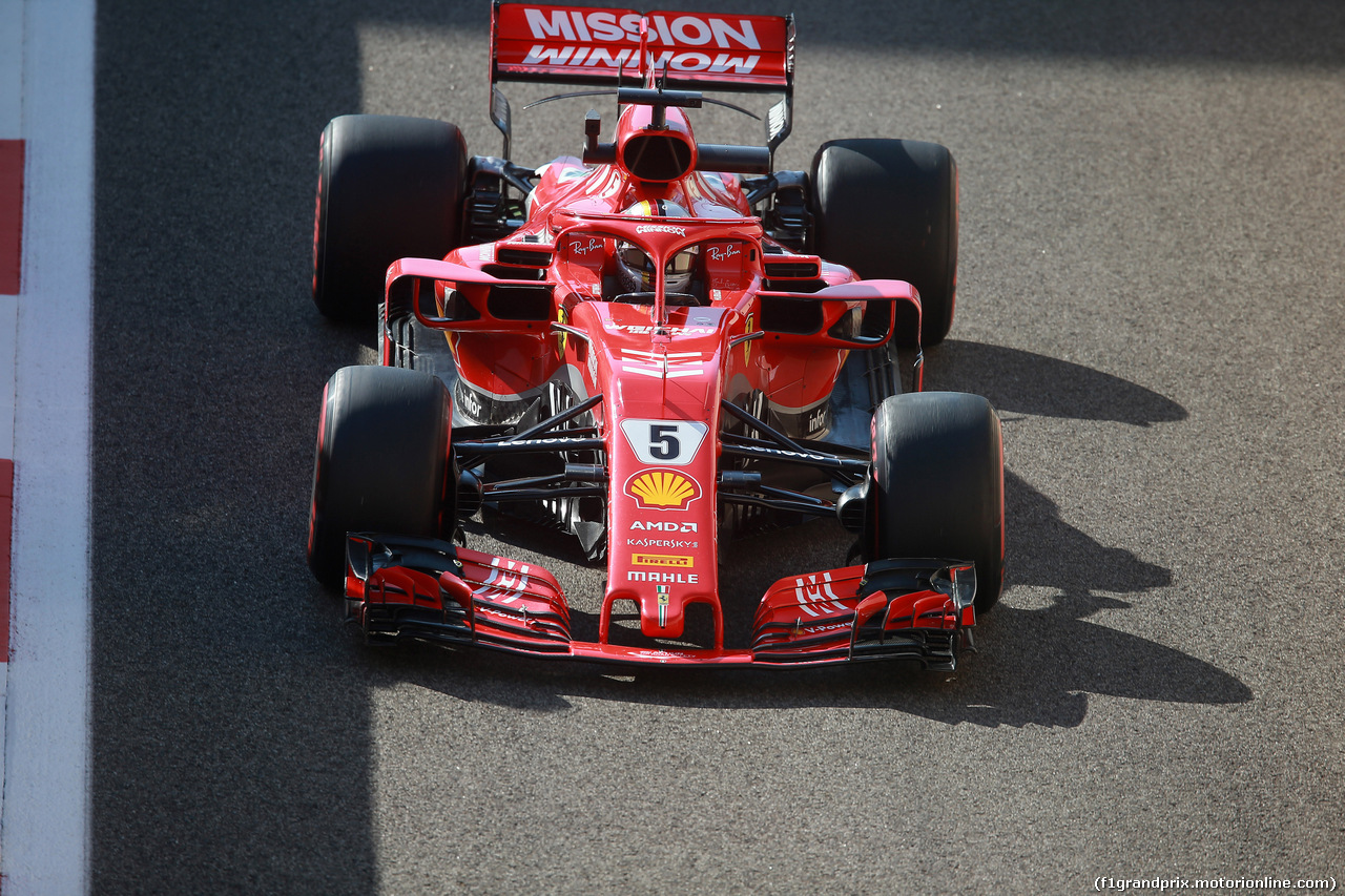 GP ABU DHABI, 23.11.2018 - Prove Libere 1, Sebastian Vettel (GER) Ferrari SF71H