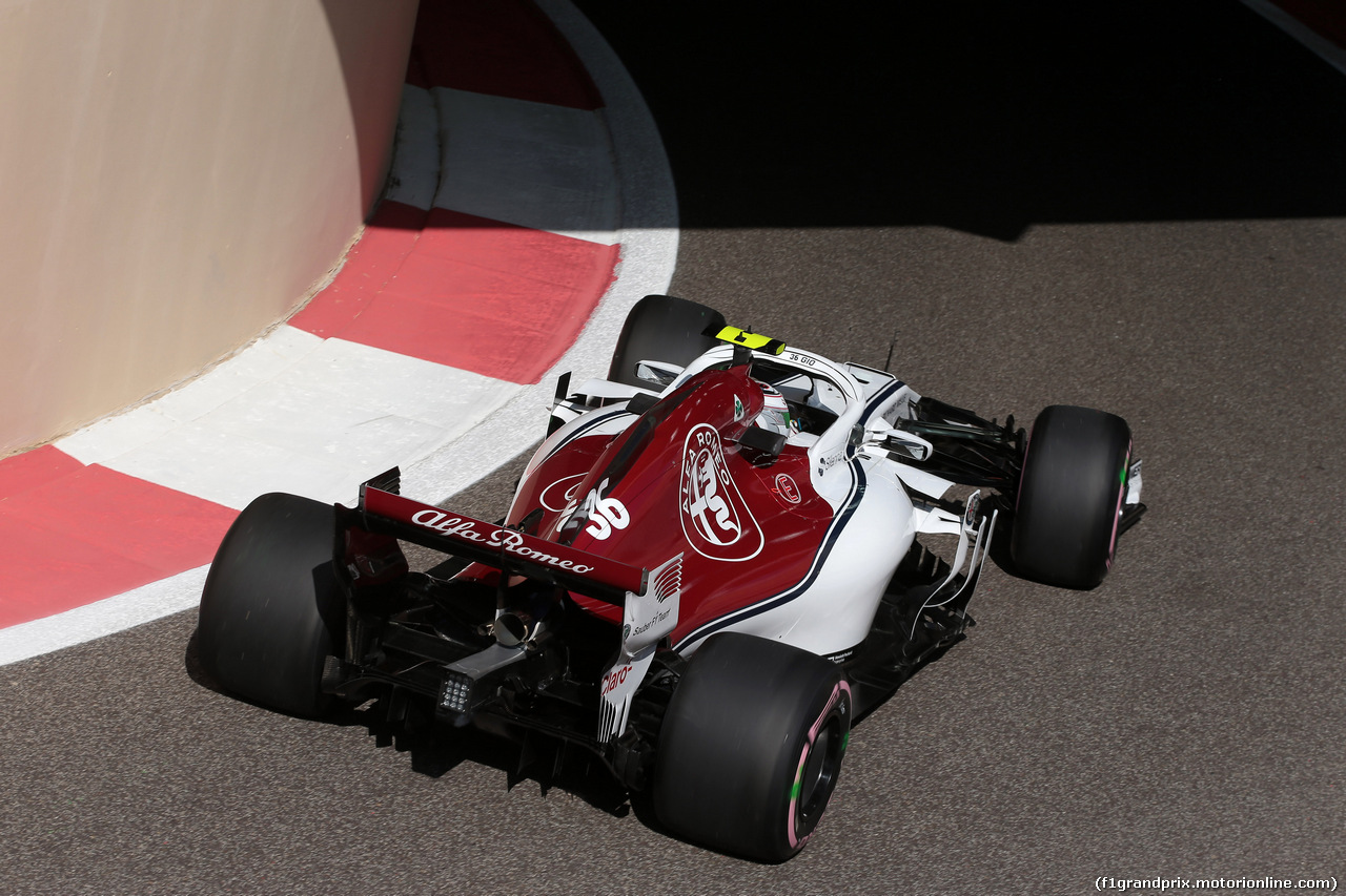 GP ABU DHABI, 23.11.2018 - Prove Libere 1, Antonio Giovinazzi (ITA) Test Driver Sauber C37