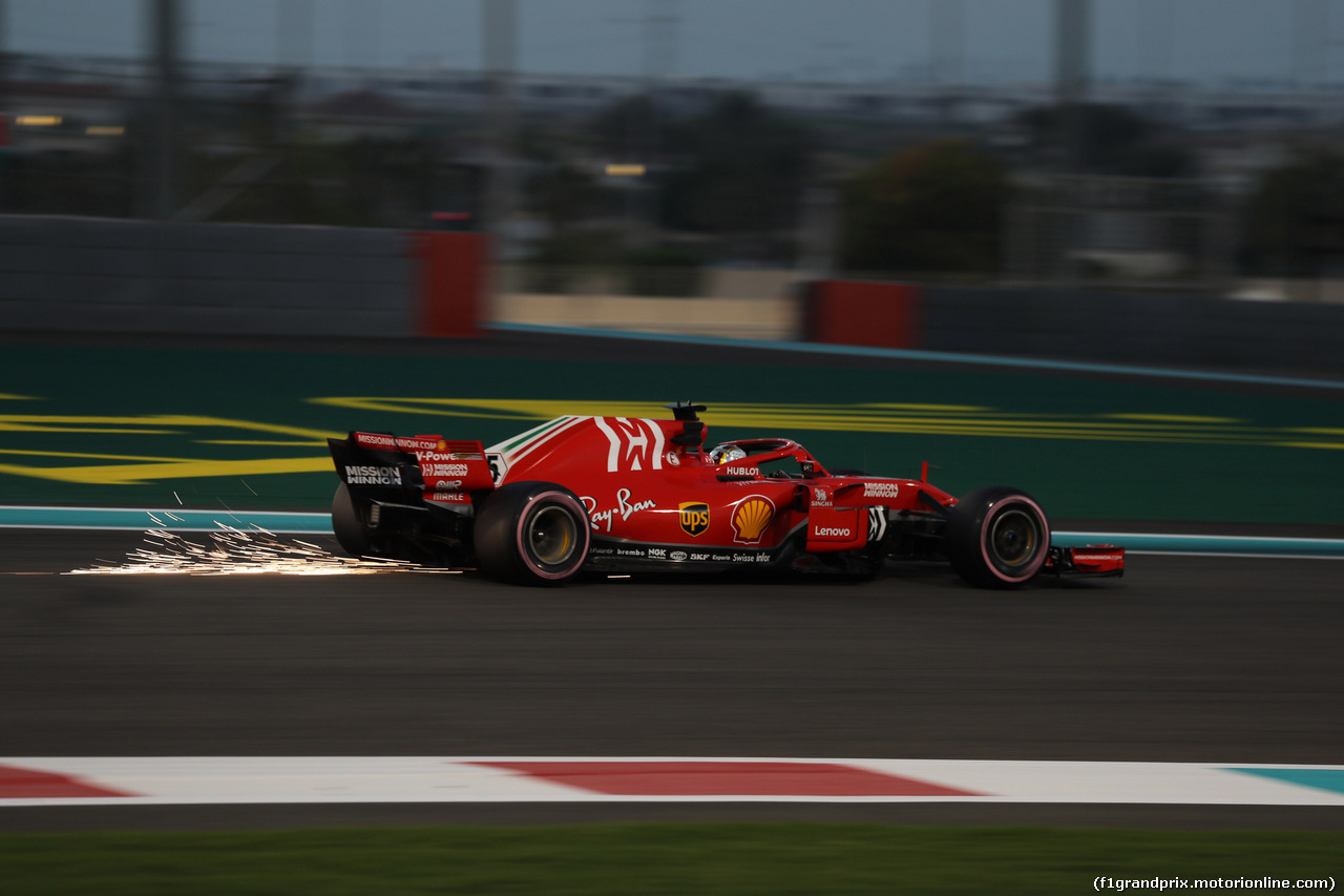 GP ABU DHABI, 23.11.2018 - Prove Libere 2, Sebastian Vettel (GER) Ferrari SF71H
