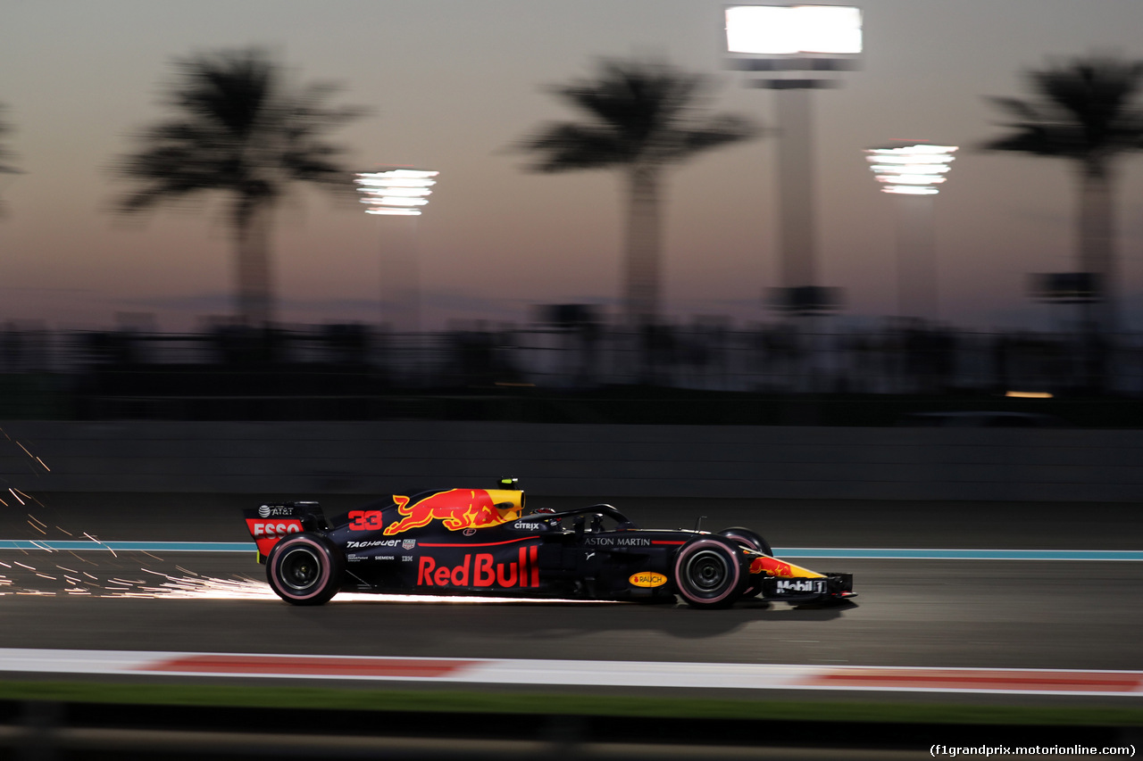 GP ABU DHABI, 23.11.2018 - Prove Libere 2, Max Verstappen (NED) Red Bull Racing RB14