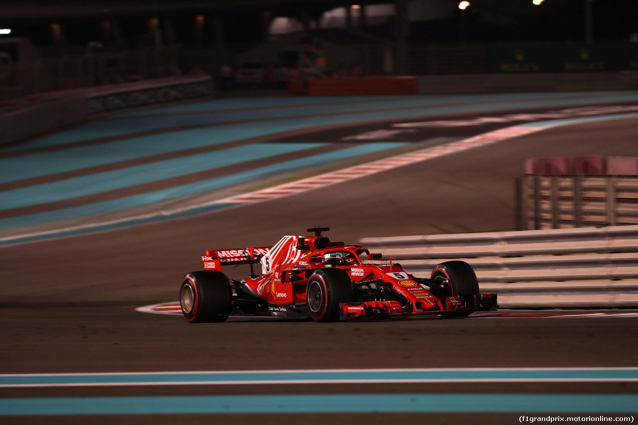 GP ABU DHABI, 23.11.2018 - Prove Libere 2, Sebastian Vettel (GER) Ferrari SF71H