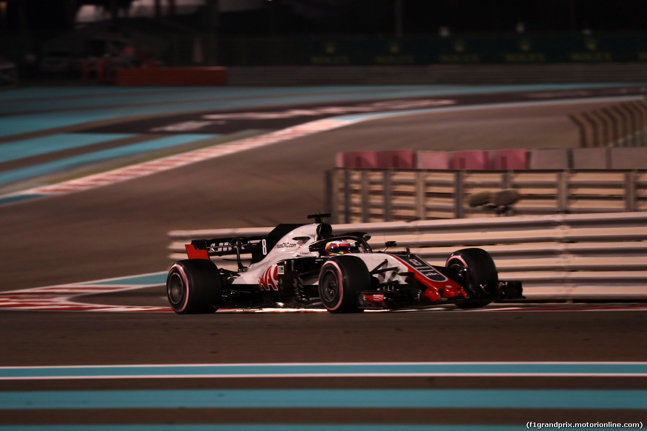 GP ABU DHABI, 23.11.2018 - Prove Libere 2, Romain Grosjean (FRA) Haas F1 Team VF-18