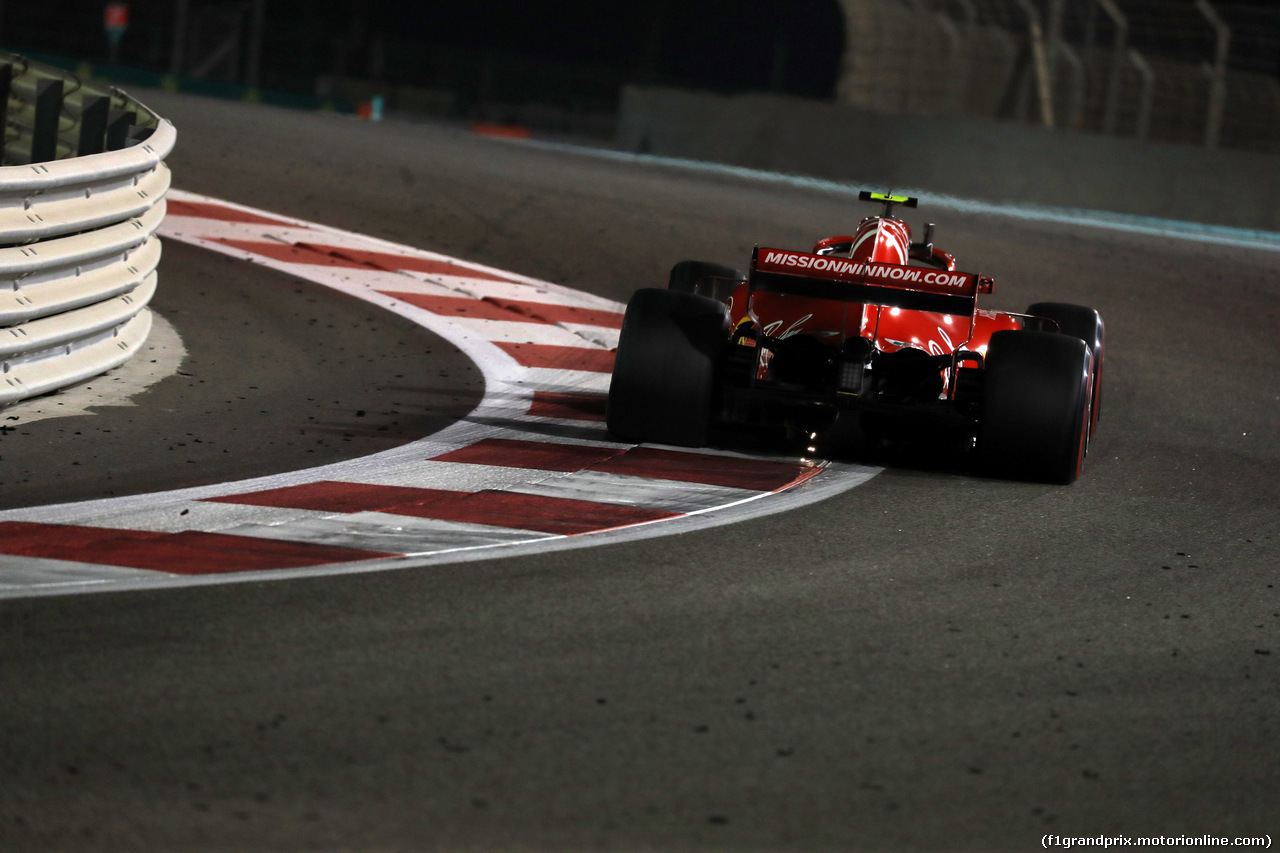 GP ABU DHABI, 23.11.2018 - Prove Libere 2, Kimi Raikkonen (FIN) Ferrari SF71H
