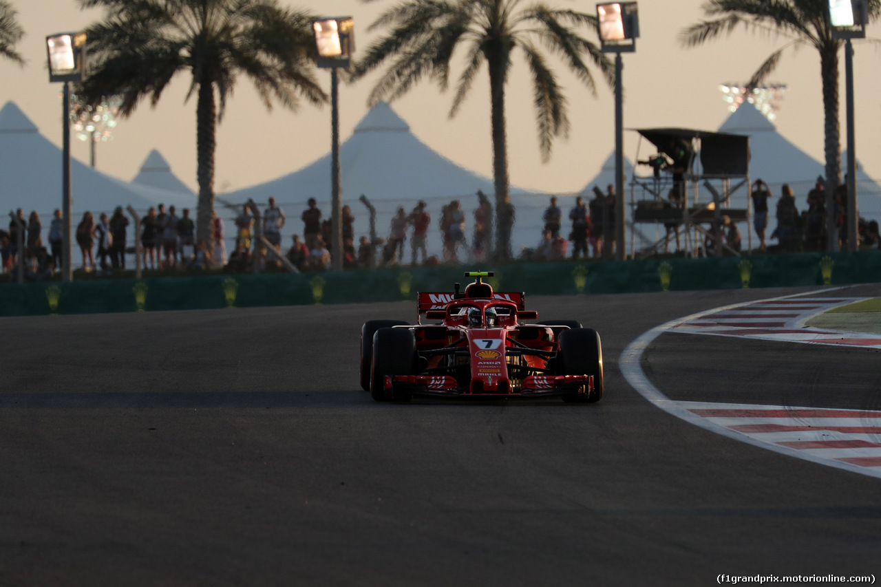 GP ABU DHABI, 23.11.2018 - Prove Libere 2, Kimi Raikkonen (FIN) Ferrari SF71H