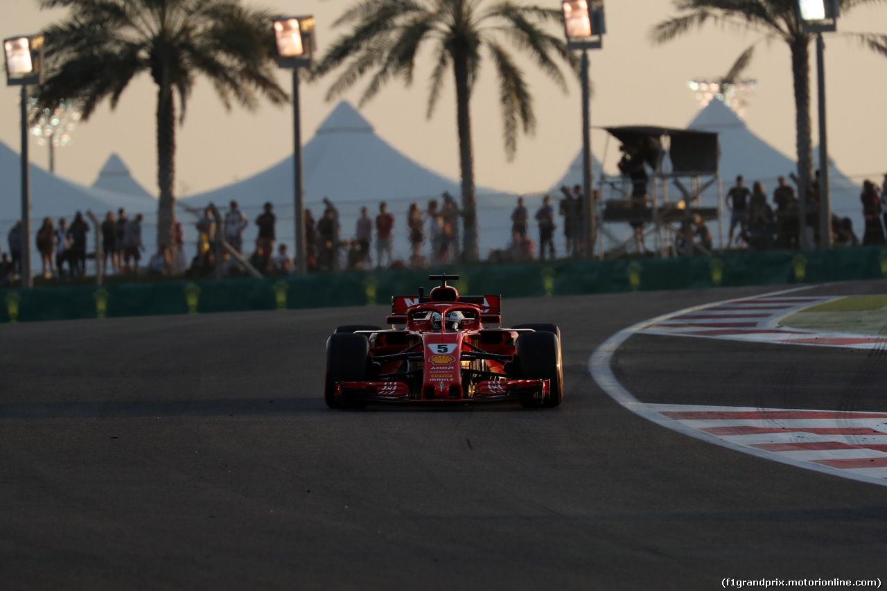 GP ABU DHABI, 23.11.2018 - Prove Libere 2,  Sebastian Vettel (GER) Ferrari SF71H