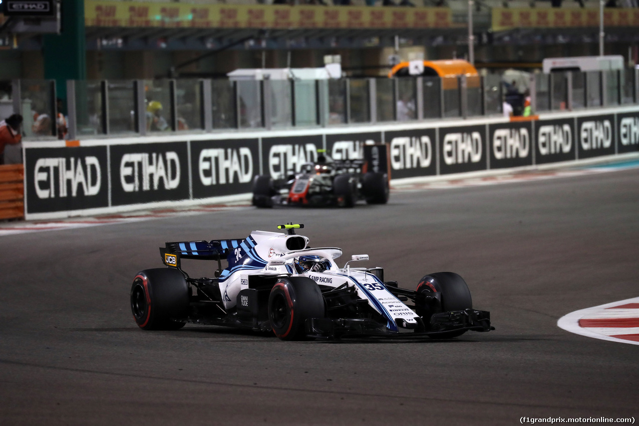 GP ABU DHABI, 23.11.2018 - Prove Libere 2, Sergey Sirotkin (RUS) Williams FW41