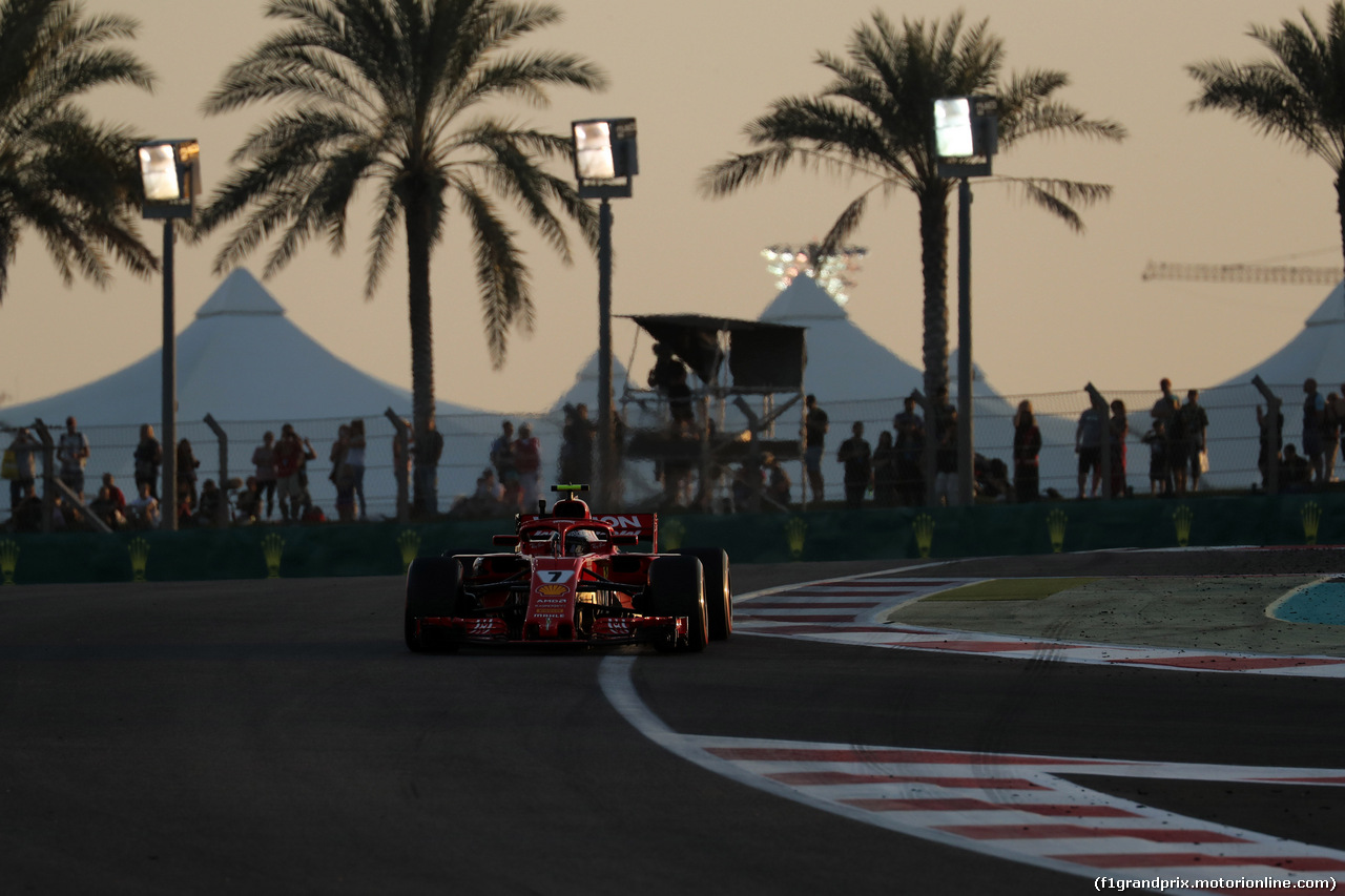 GP ABU DHABI, 23.11.2018 - Prove Libere 2, Kimi Raikkonen (FIN) Ferrari SF71H