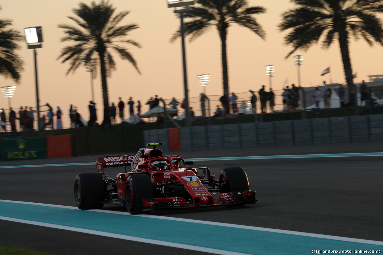 GP ABU DHABI, 23.11.2018 - Prove Libere 2, Kimi Raikkonen (FIN) Ferrari SF71H