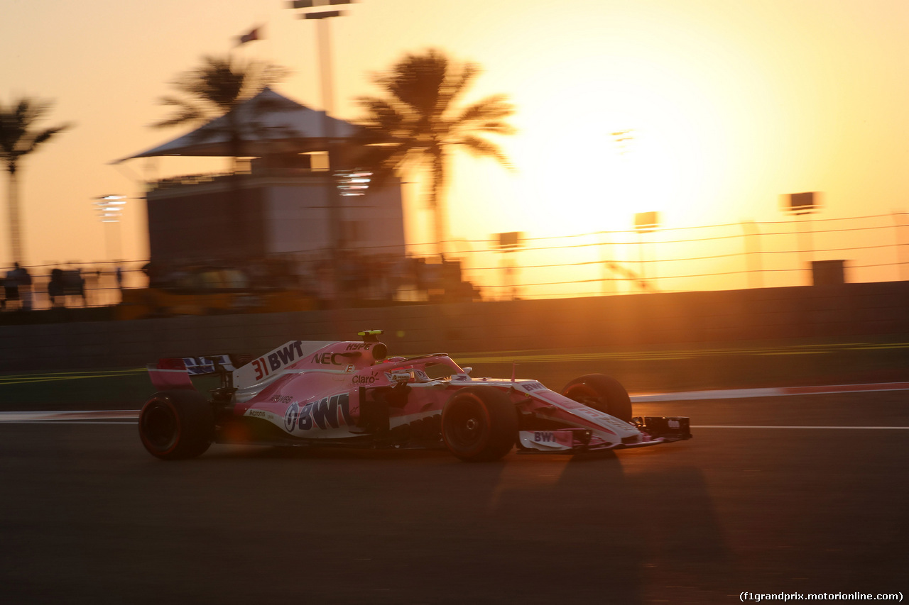 GP ABU DHABI, 23.11.2018 - Prove Libere 2, Esteban Ocon (FRA) Racing Point Force India F1 VJM11