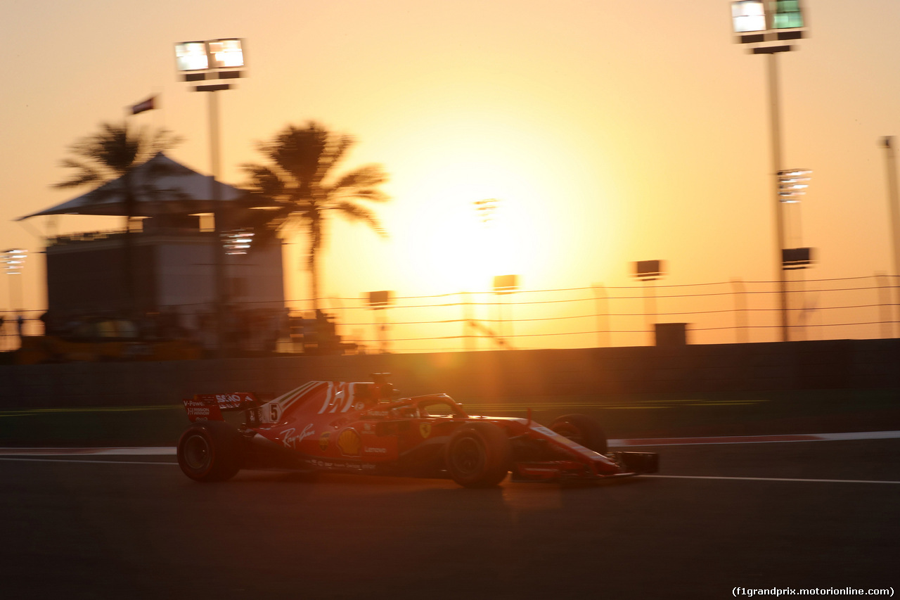GP ABU DHABI, 23.11.2018 - Prove Libere 2, Sebastian Vettel (GER) Ferrari SF71H