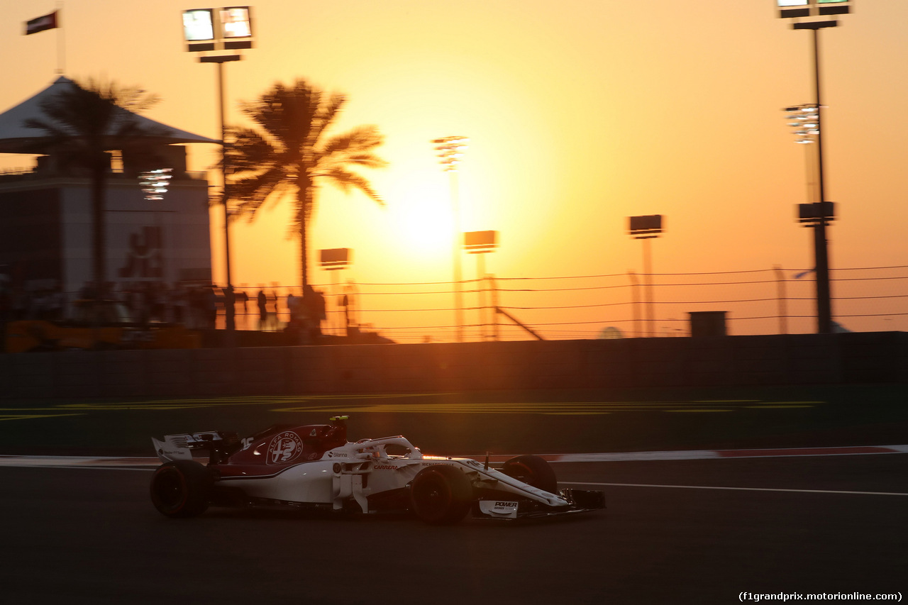 GP ABU DHABI, 23.11.2018 - Prove Libere 2, Charles Leclerc (MON) Sauber C37
