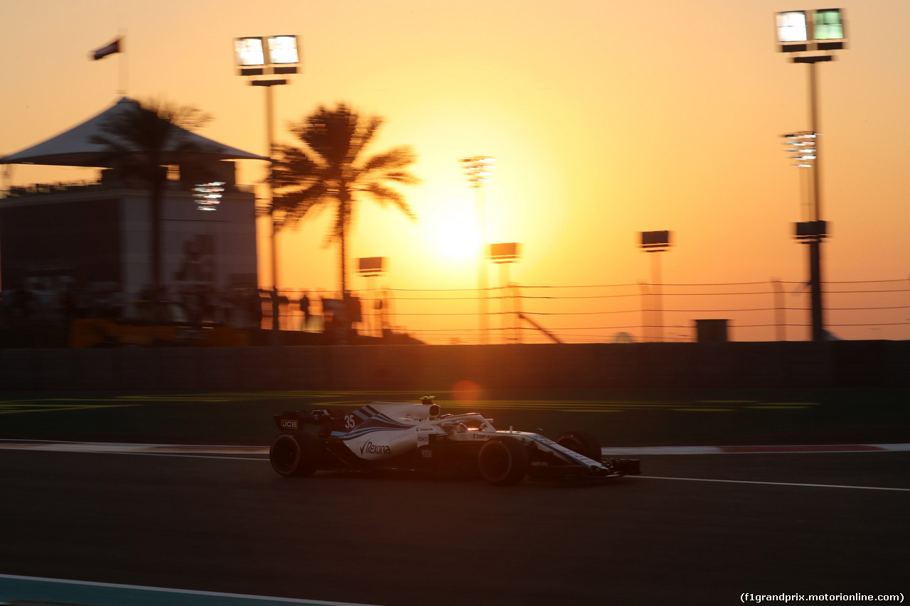 GP ABU DHABI, 23.11.2018 - Prove Libere 2, Sergey Sirotkin (RUS) Williams FW41