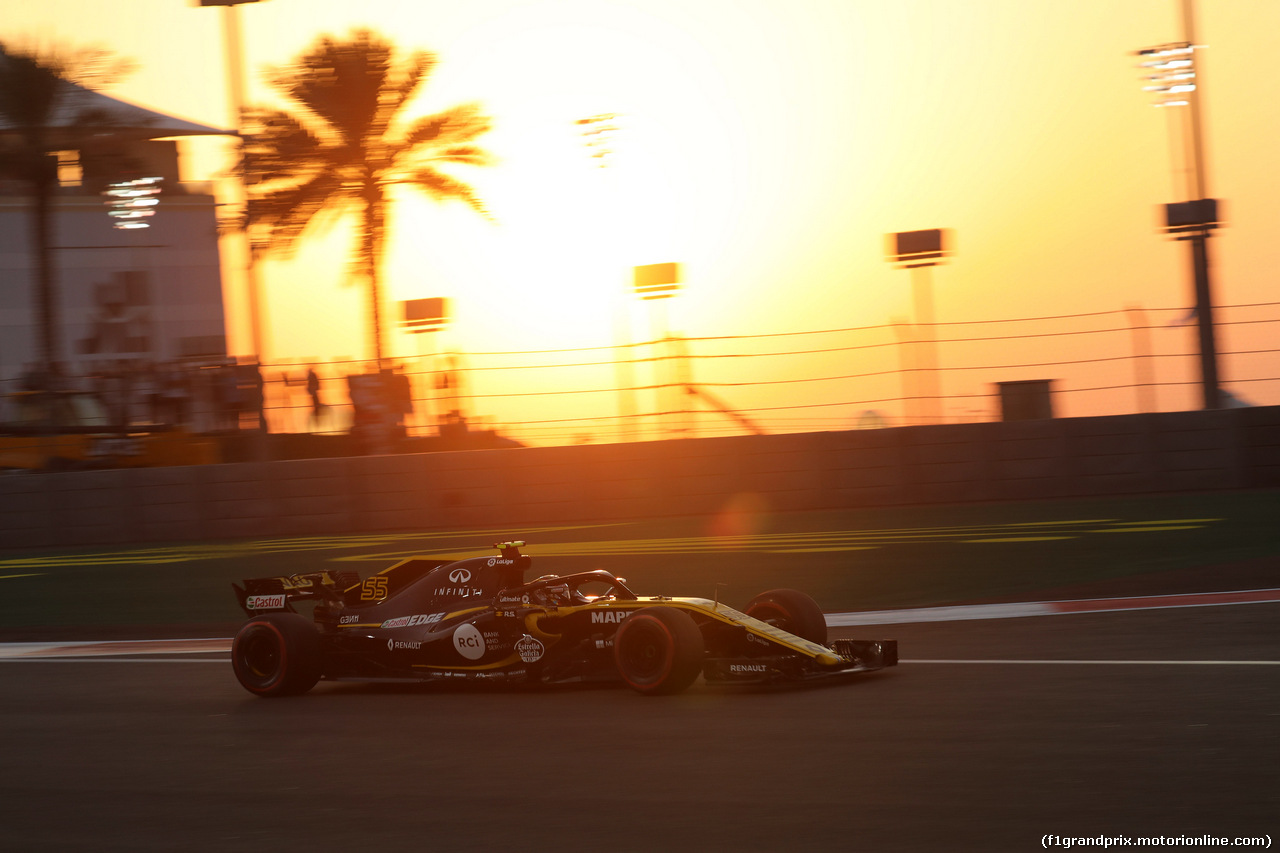 GP ABU DHABI, 23.11.2018 - Prove Libere 2, Carlos Sainz Jr (ESP) Renault Sport F1 Team RS18