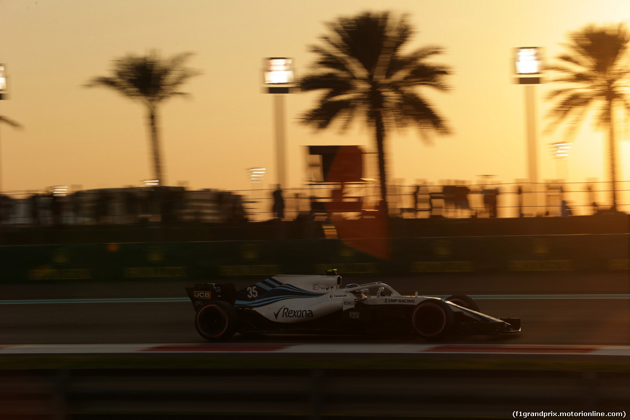 GP ABU DHABI, 23.11.2018 - Prove Libere 2, Sergey Sirotkin (RUS) Williams FW41