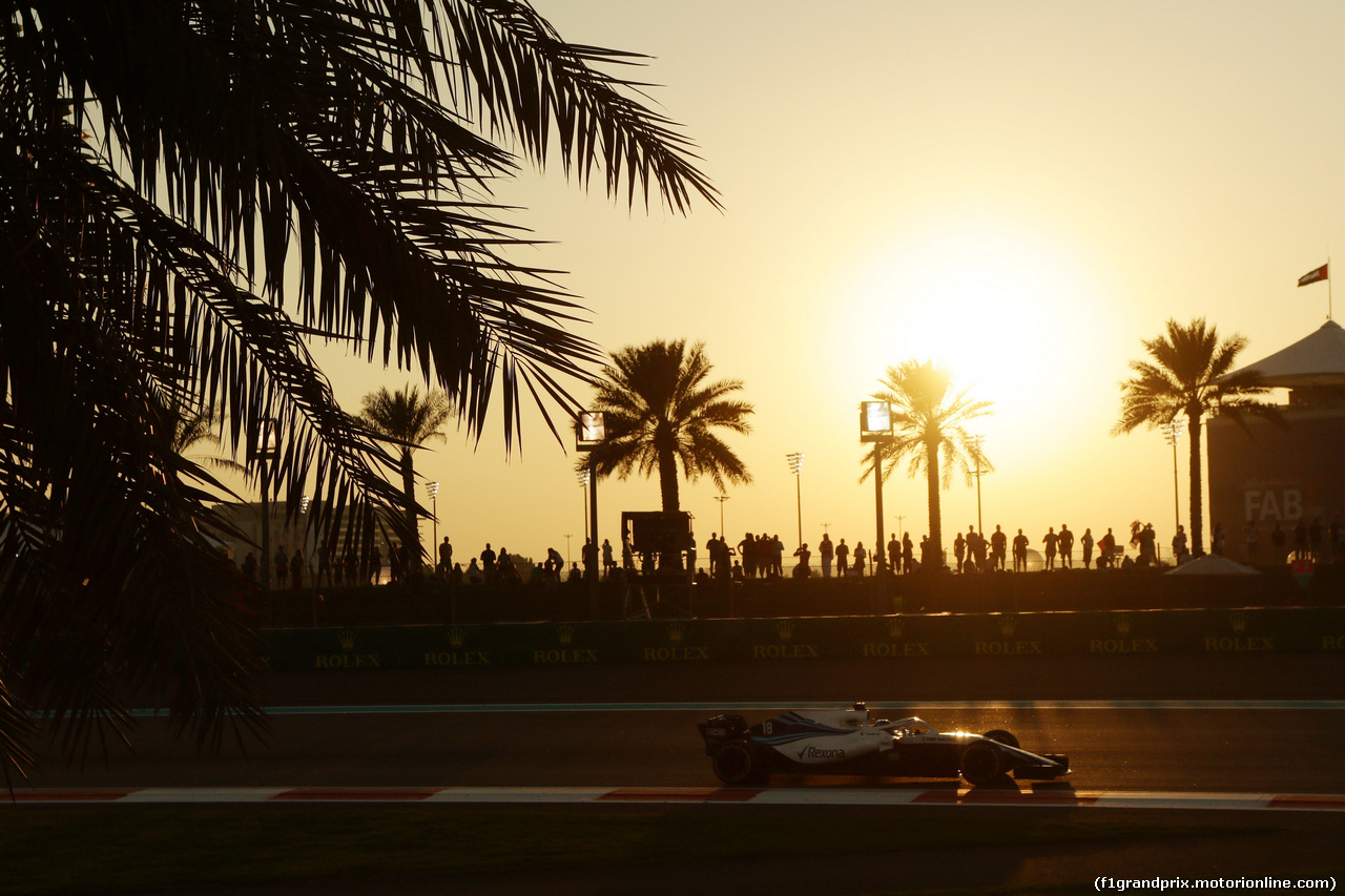 GP ABU DHABI, 23.11.2018 - Prove Libere 2, Lance Stroll (CDN) Williams FW41