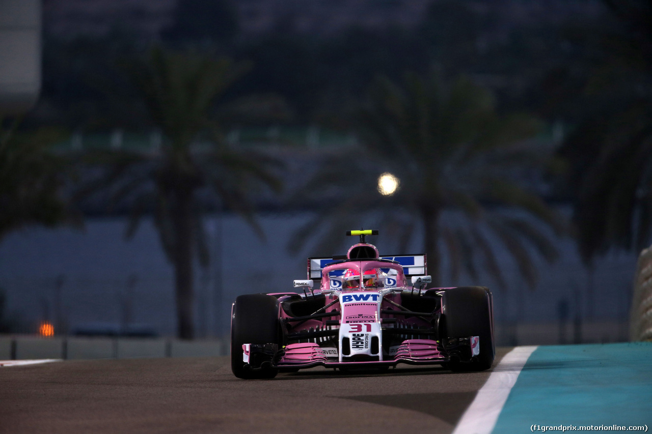 GP ABU DHABI, 23.11.2018 - Prove Libere 2, Esteban Ocon (FRA) Racing Point Force India F1 VJM11