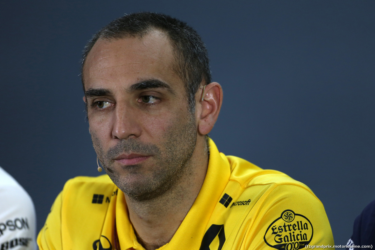 GP ABU DHABI, 23.11.2018 - Conferenza Stampa, Cyril Abiteboul (FRA) Renault Sport F1 Managing Director