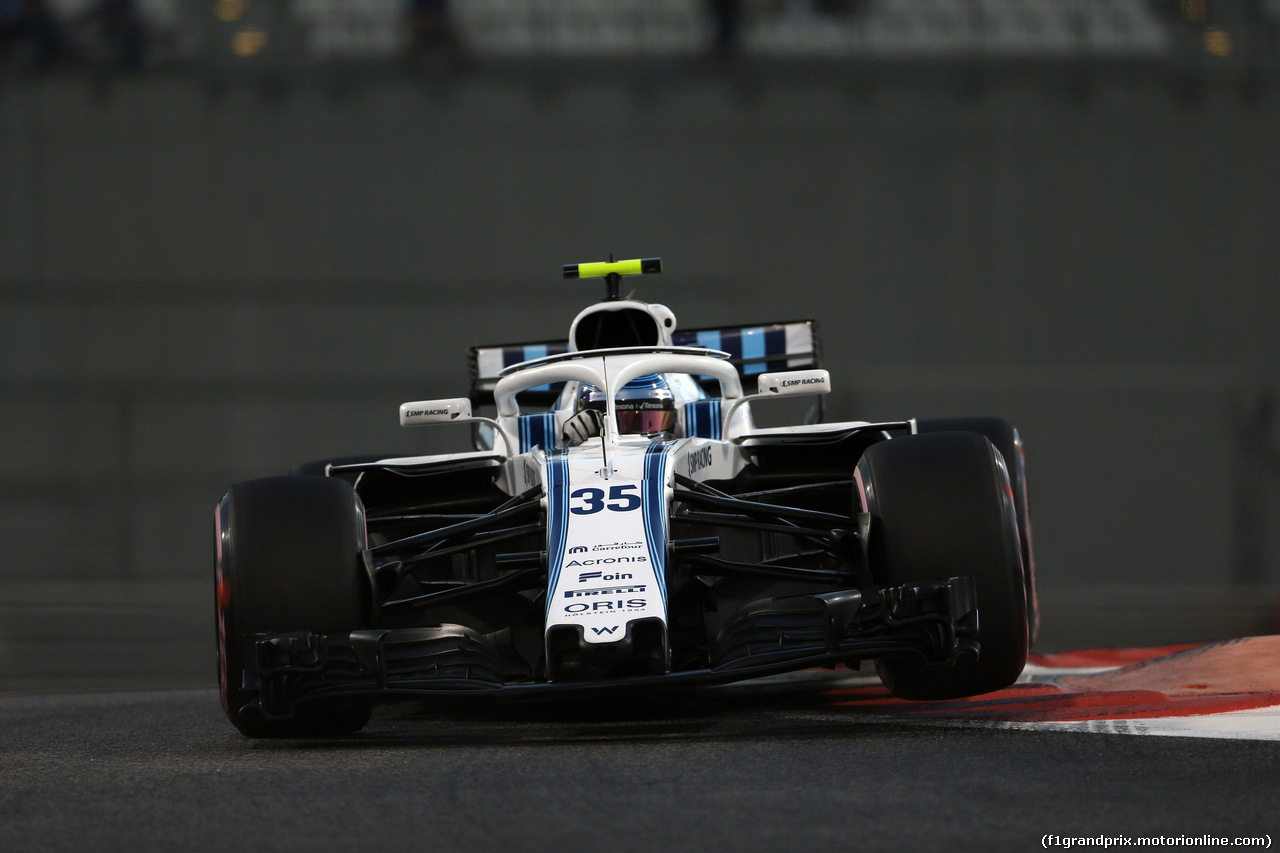 GP ABU DHABI, 23.11.2018 - Prove Libere 2, Sergey Sirotkin (RUS) Williams FW41