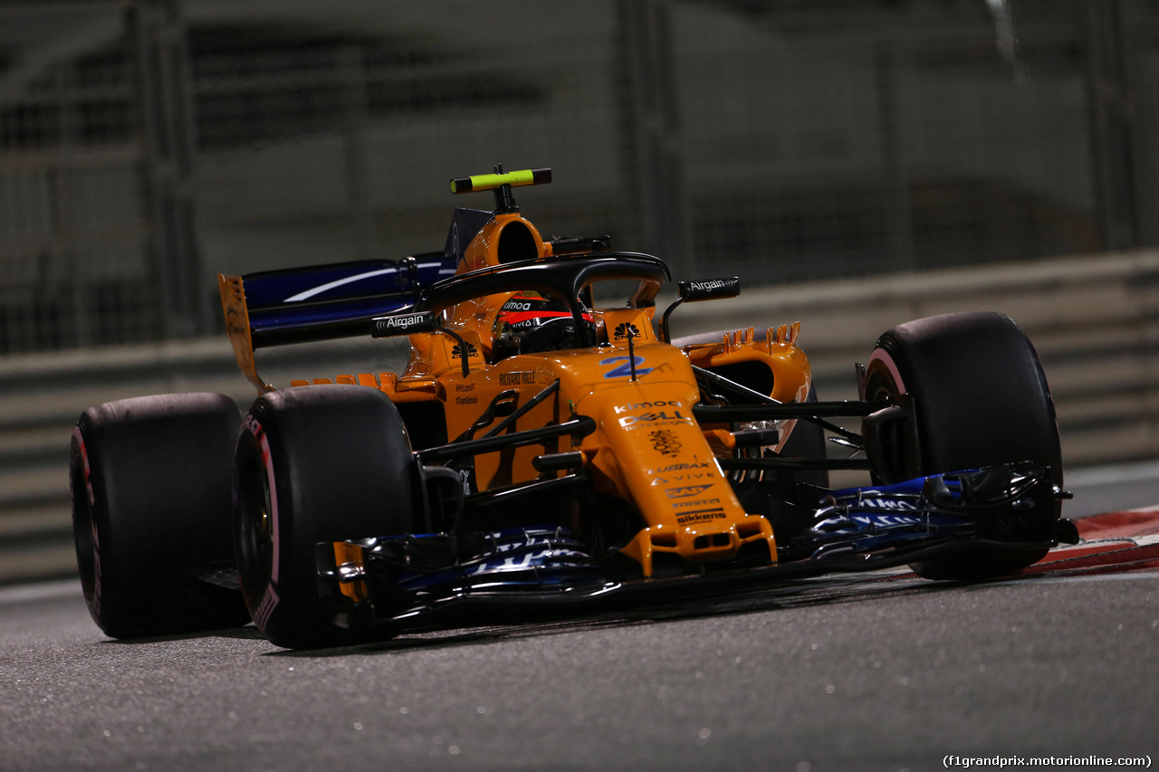 GP ABU DHABI, 23.11.2018 - Prove Libere 2, Stoffel Vandoorne (BEL) McLaren MCL33