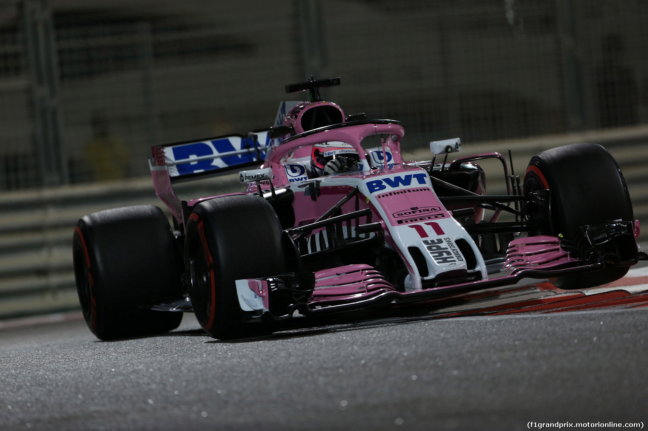 GP ABU DHABI, 23.11.2018 - Prove Libere 2, Sergio Perez (MEX) Racing Point Force India F1 VJM11