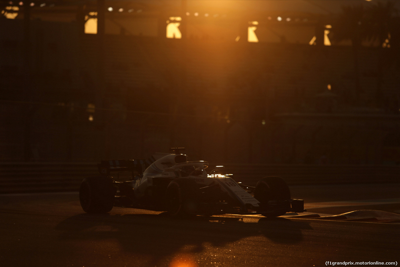GP ABU DHABI, 23.11.2018 - Prove Libere 2, Lance Stroll (CDN) Williams FW41