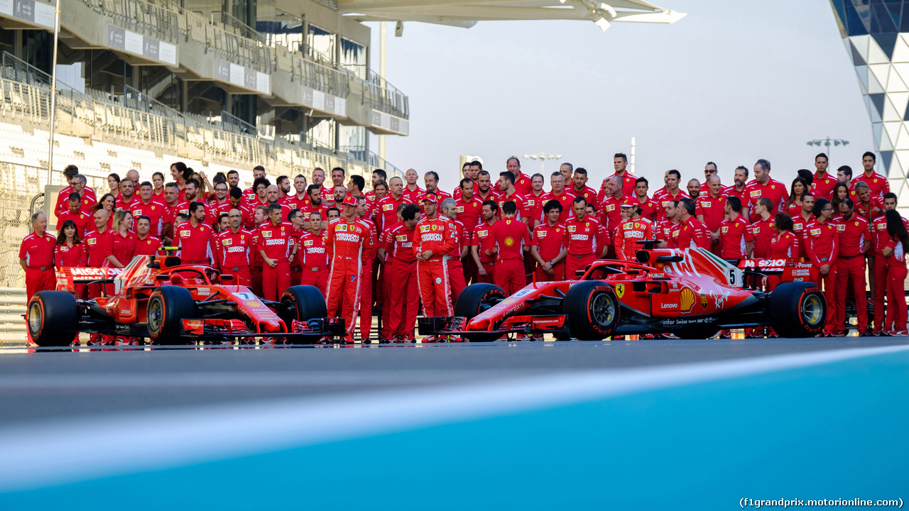 GP ABU DHABI, 23.11.2018 - Prove Libere 2, Ferrari Team Photo