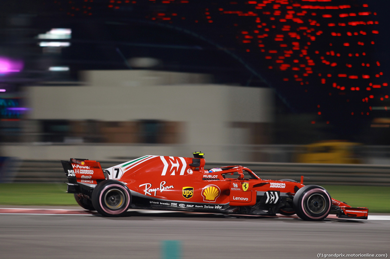 GP ABU DHABI, 23.11.2018 - Prove Libere 2, Kimi Raikkonen (FIN) Ferrari SF71H