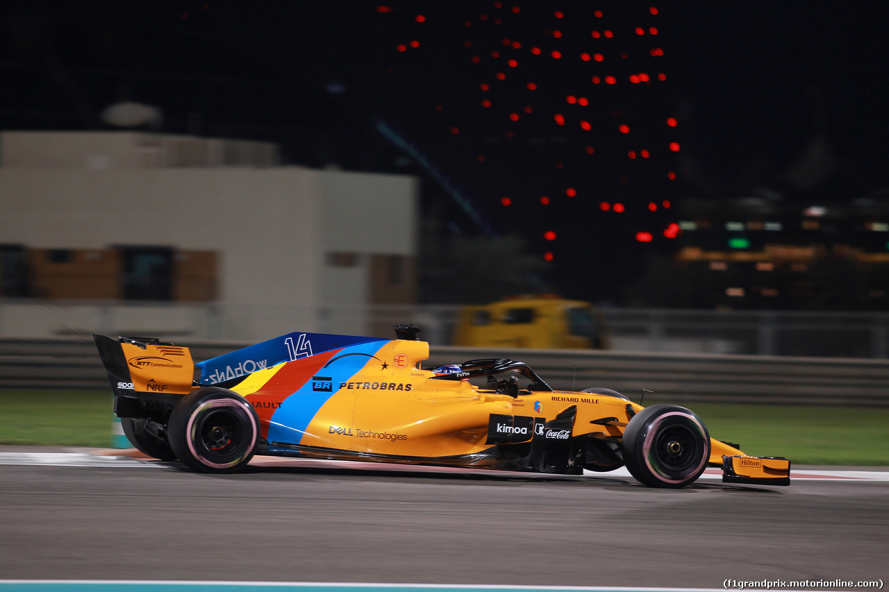 GP ABU DHABI, 23.11.2018 - Prove Libere 2, Fernando Alonso (ESP) McLaren MCL33