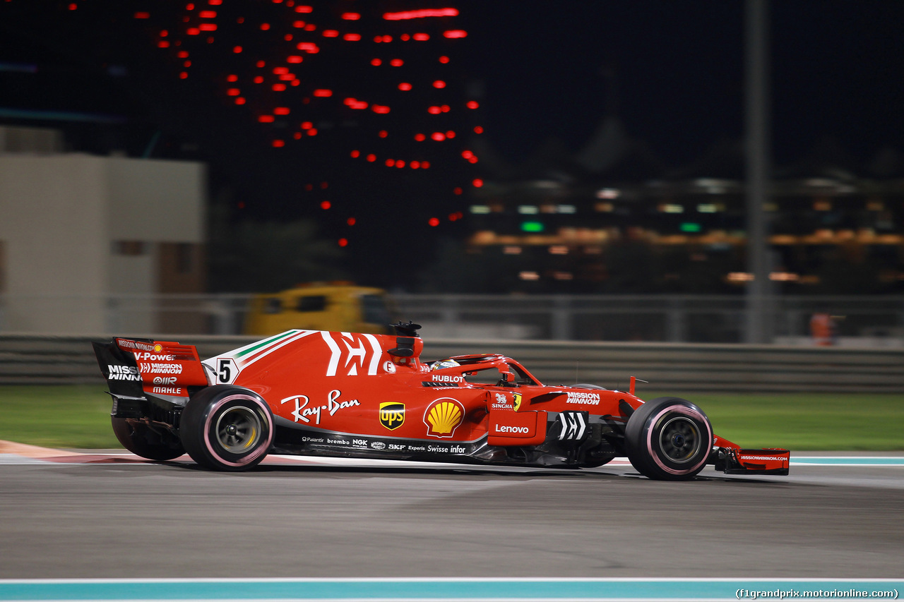 GP ABU DHABI, 23.11.2018 - Prove Libere 2, Sebastian Vettel (GER) Ferrari SF71H