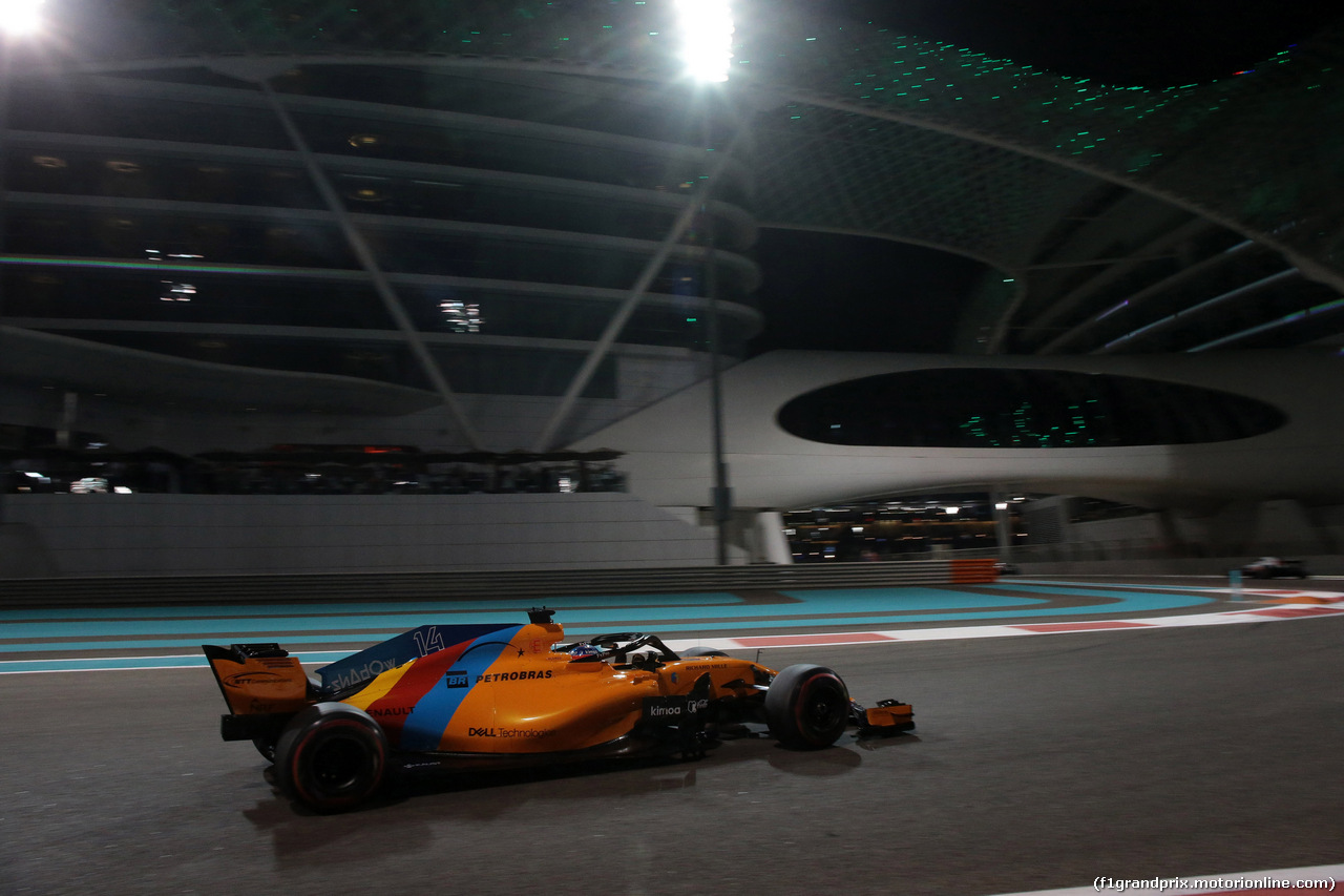GP ABU DHABI, 23.11.2018 - Prove Libere 2, Fernando Alonso (ESP) McLaren MCL33