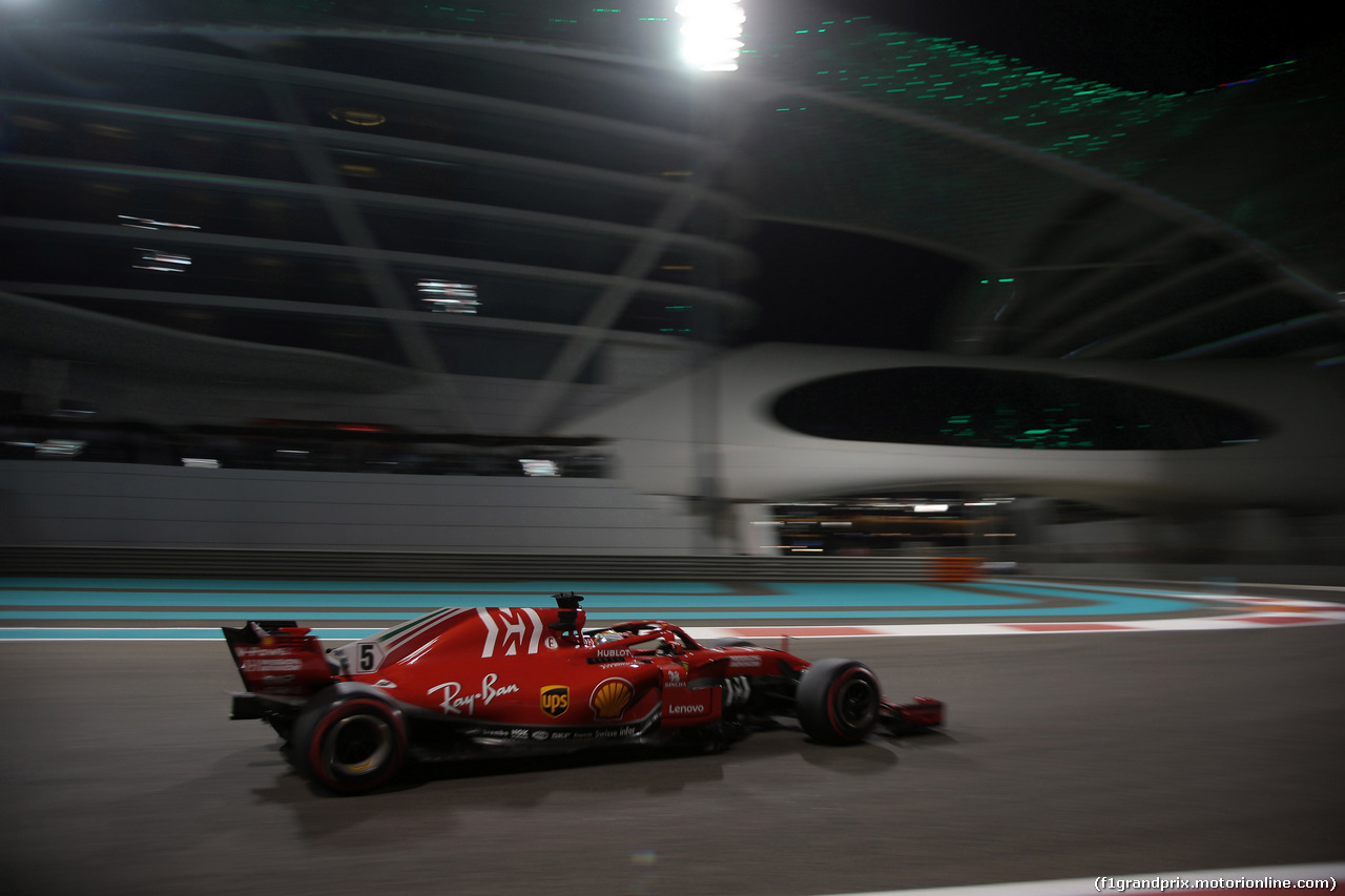 GP ABU DHABI, 23.11.2018 - Prove Libere 2, Sebastian Vettel (GER) Ferrari SF71H