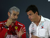 GP ABU DHABI, 23.11.2018 - Conferenza Stampa, Maurizio Arrivabene (ITA) Ferrari Team Principal e Toto Wolff (GER) Mercedes AMG F1 Shareholder e Executive Director