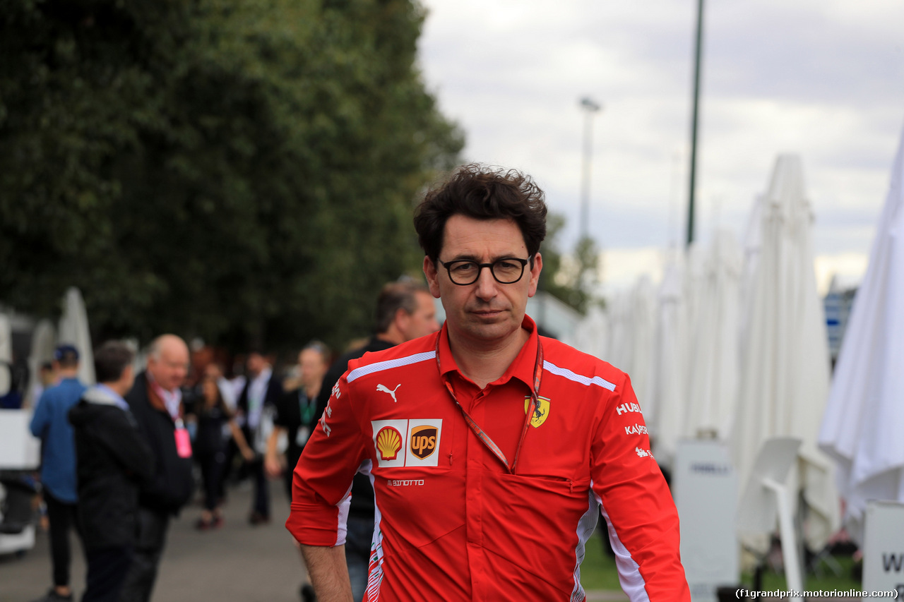 GP AUSTRALIA, 25.03.2018 - Mattia Binotto (ITA) Chief Technical Officer, Ferrari