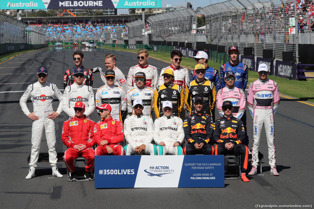 GP AUSTRALIA, 25.03.2018 - Drivers' photograph