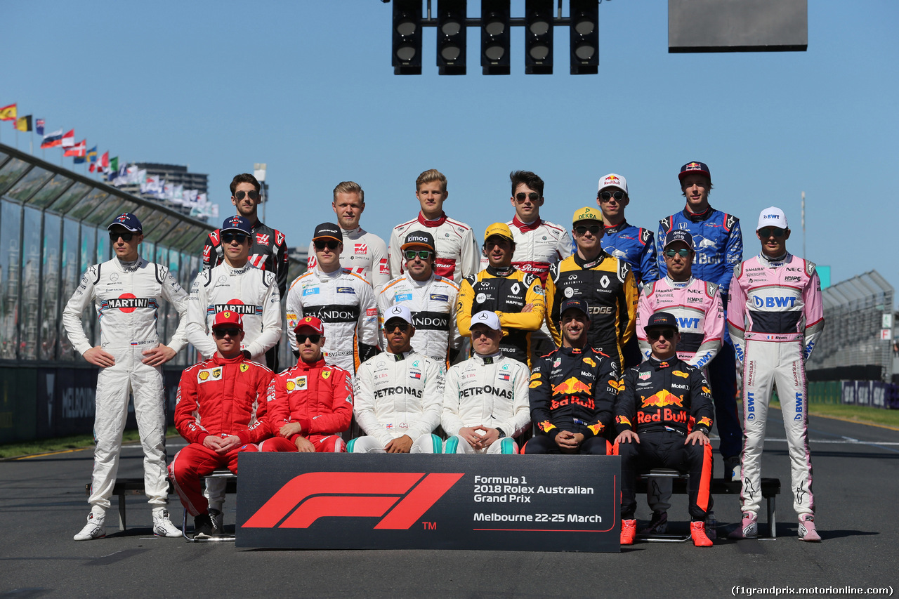 GP AUSTRALIA, 25.03.2018 - Drivers' photograph