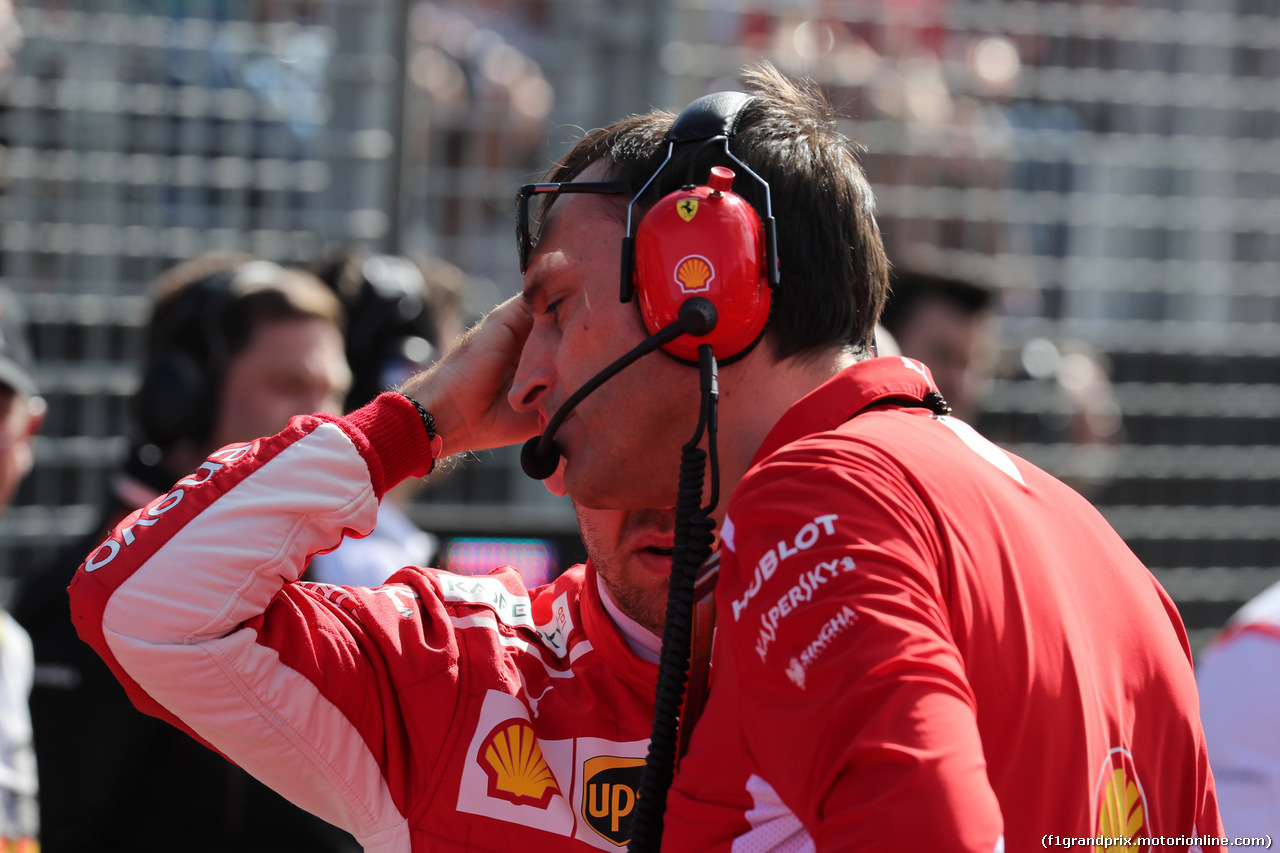 GP AUSTRALIA, 25.03.2018 - Gara, Riccardo Adami (ITA) Ferrari Gara Engineer