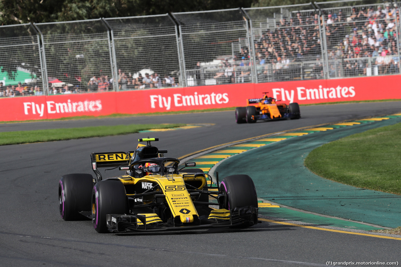 GP AUSTRALIA, 25.03.2018 - Gara, Carlos Sainz Jr (ESP) Renault Sport F1 Team RS18