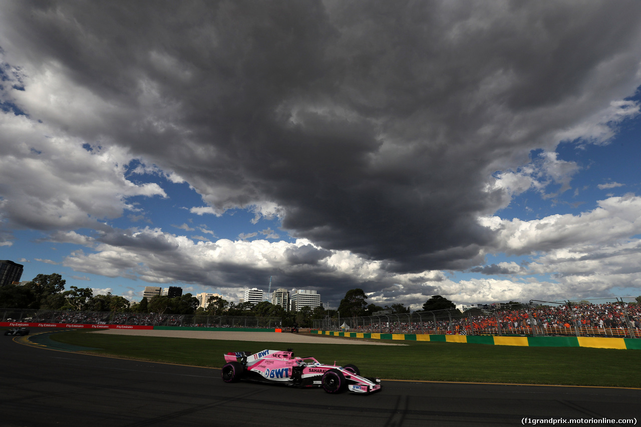 GP AUSTRALIA, 25.03.2018 - Gara, Sergio Perez (MEX) Sahara Force India F1 VJM011