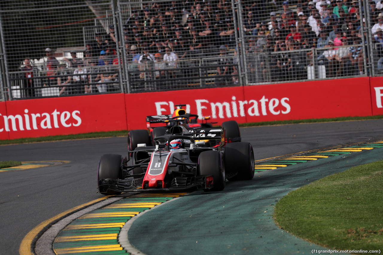 GP AUSTRALIA, 25.03.2018 - Gara, Romain Grosjean (FRA) Haas F1 Team VF-18