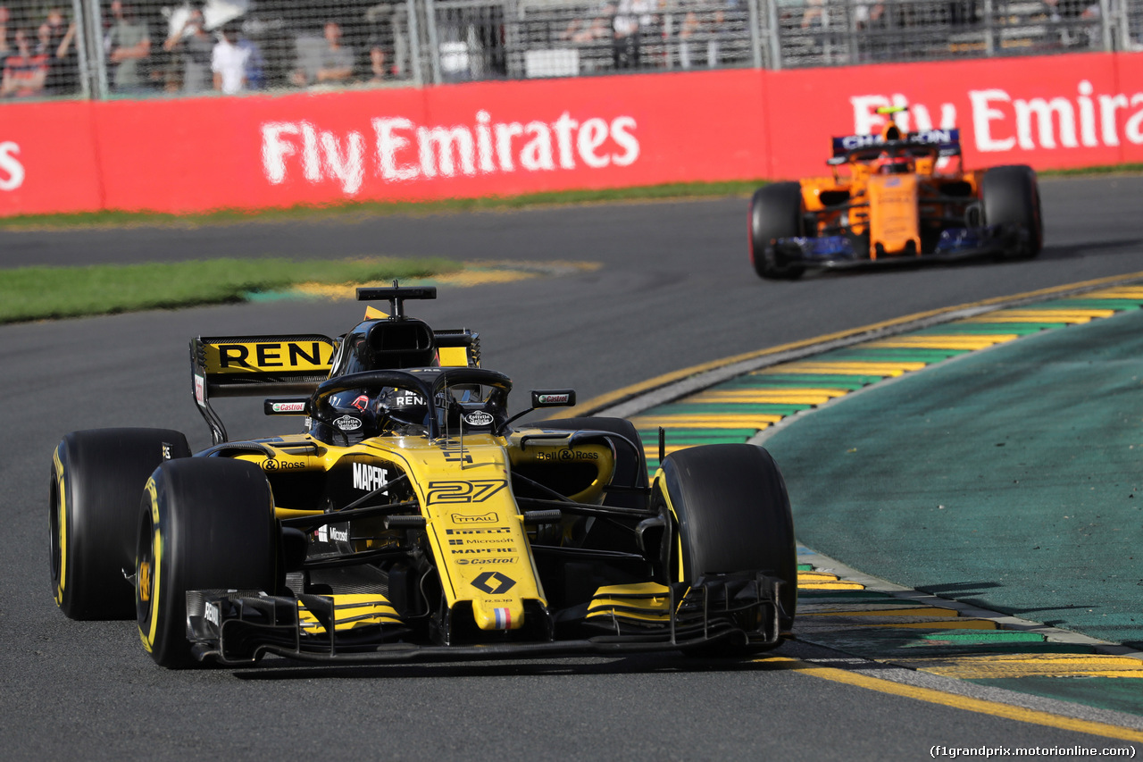 GP AUSTRALIA, 25.03.2018 - Gara, Nico Hulkenberg (GER) Renault Sport F1 Team RS18