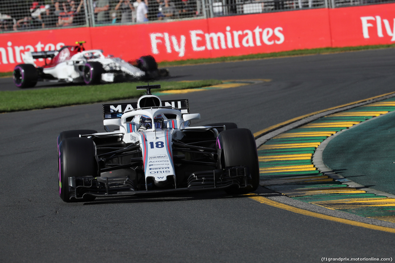 GP AUSTRALIA, 25.03.2018 - Gara, Lance Stroll (CDN) Williams FW41