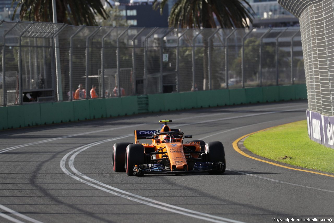 GP AUSTRALIA, 25.03.2018 - Gara, Stoffel Vandoorne (BEL) McLaren MCL33