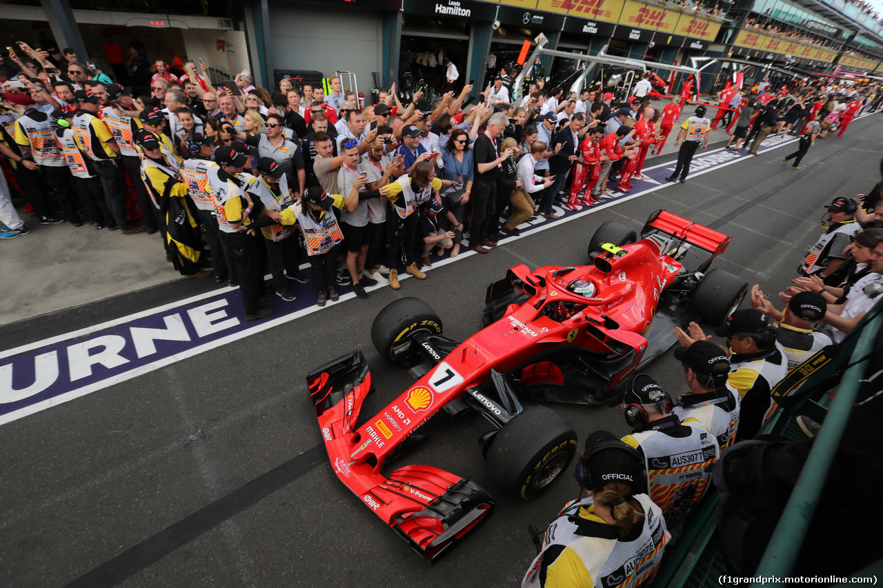 GP AUSTRALIA, 25.03.2018 - Gara, Kimi Raikkonen (FIN) Ferrari SF71H 3rd place