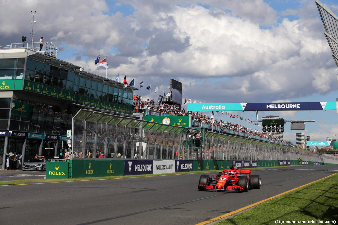 GP AUSTRALIA, 25.03.2018 - Gara, Sebastian Vettel (GER) Ferrari SF71H