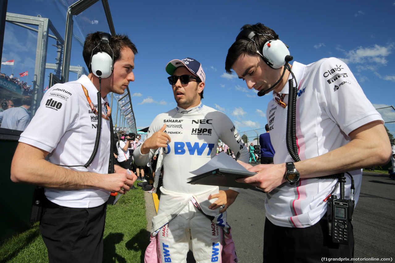 GP AUSTRALIA, 25.03.2018 - Gara, Sergio Perez (MEX) Sahara Force India F1 VJM011