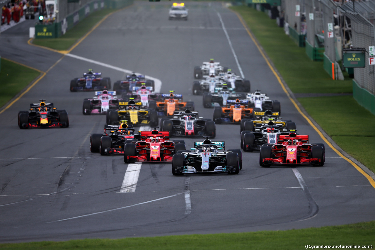 GP AUSTRALIA, 25.03.2018 - Gara, Start of the race