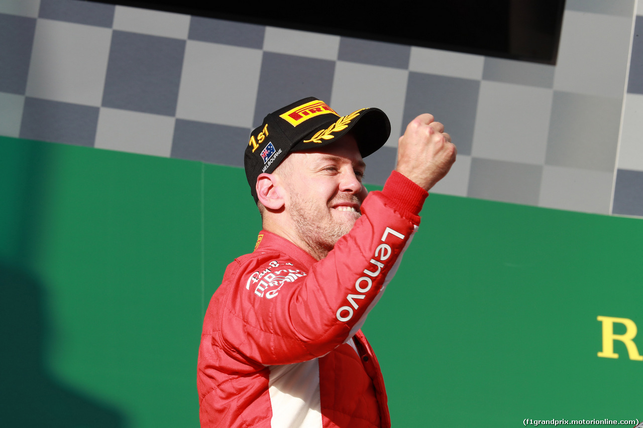 GP AUSTRALIA, 25.03.2018 - Gara, Sebastian Vettel (GER) Ferrari SF71H vincitore