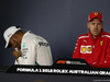 GP AUSTRALIA, 25.03.2018 - Gara, Conferenza Stampa, Lewis Hamilton (GBR) Mercedes AMG F1 W09 e Sebastian Vettel (GER) Ferrari SF71H