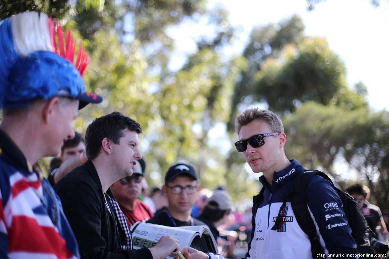 GP AUSTRALIA, 22.03.2018 - Sergey Sirotkin (RUS) Williams FW41