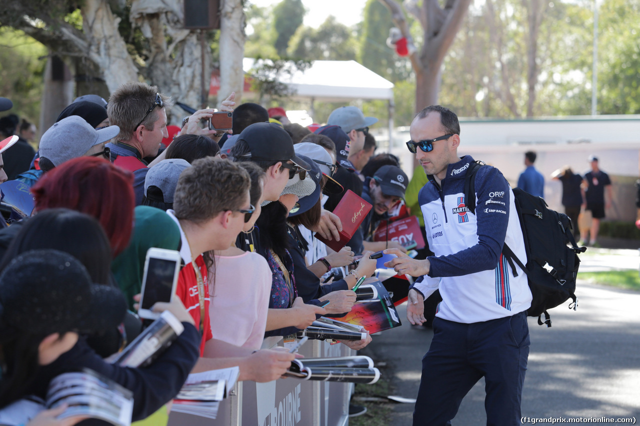 GP AUSTRALIA, 22.03.2018 - Robert Kubica (POL) Williams FW41 Reserve e Development Driver